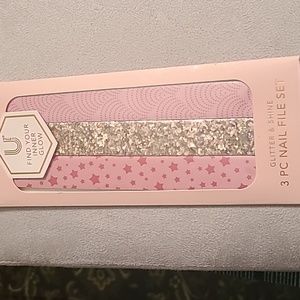 GLITTER & SHINE 3 PIECE NAIL FILE SET